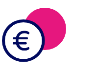 Cost savings euro icon