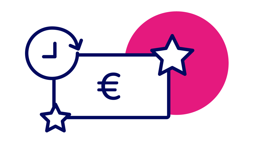 Time cost quality euro illustration